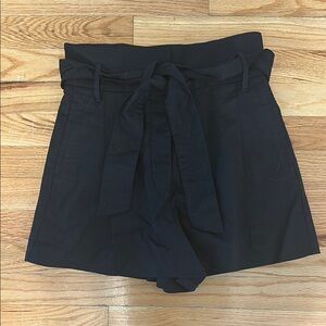 Wilfred High Waist Black Tie Shorts